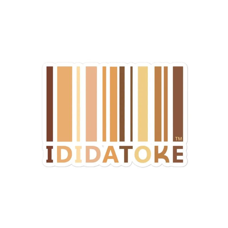 IDIDATOKE barcode logo sticker